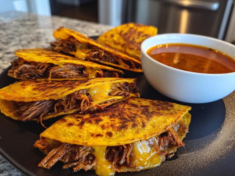 Cheesy Birria Tacos with Consomé: 10/1