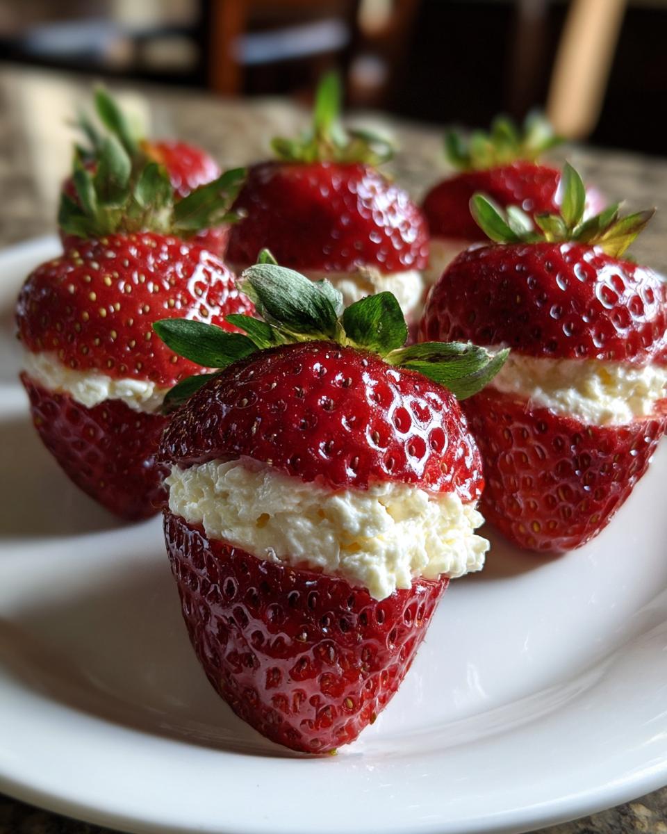 Cheesecake stuffed strawberries - Other 3