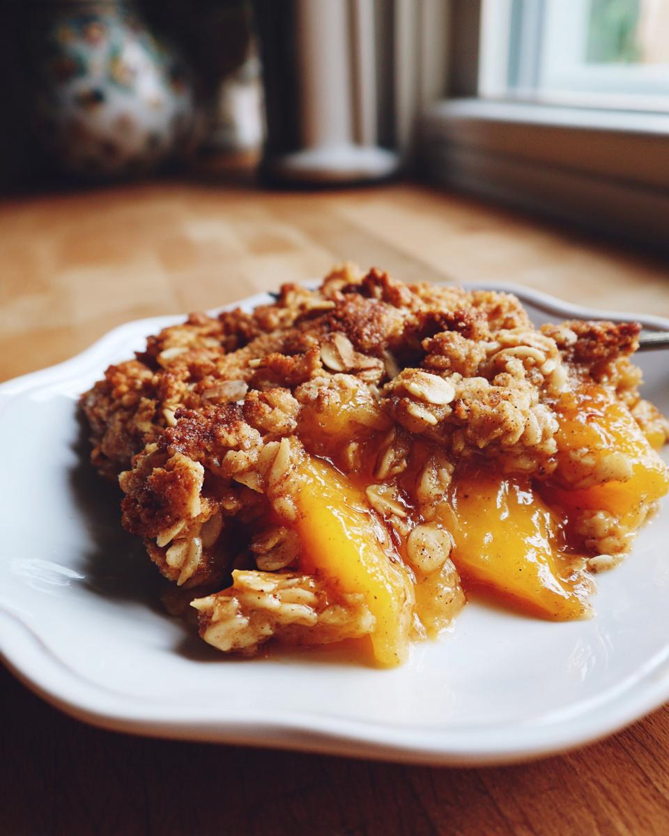 Easy peach crisp with oatmeal topping - Other 1