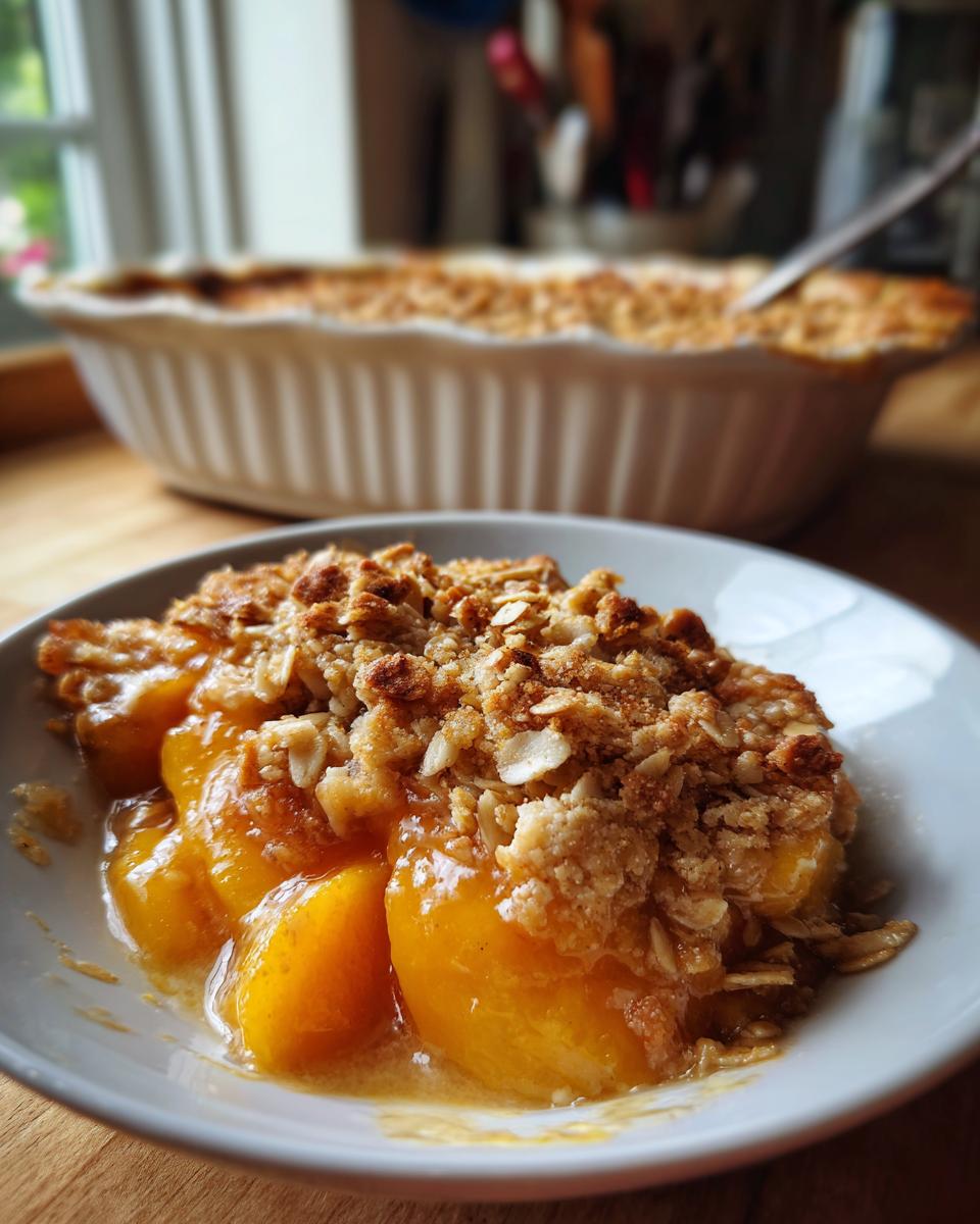 Easy peach crisp with oatmeal topping - Other 3