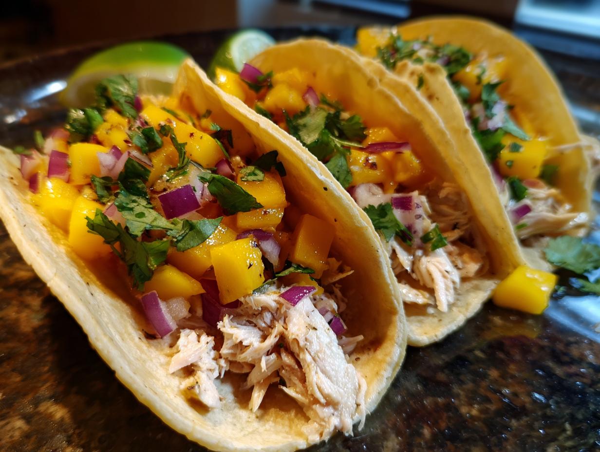 Fish tacos with mango salsa - Featured