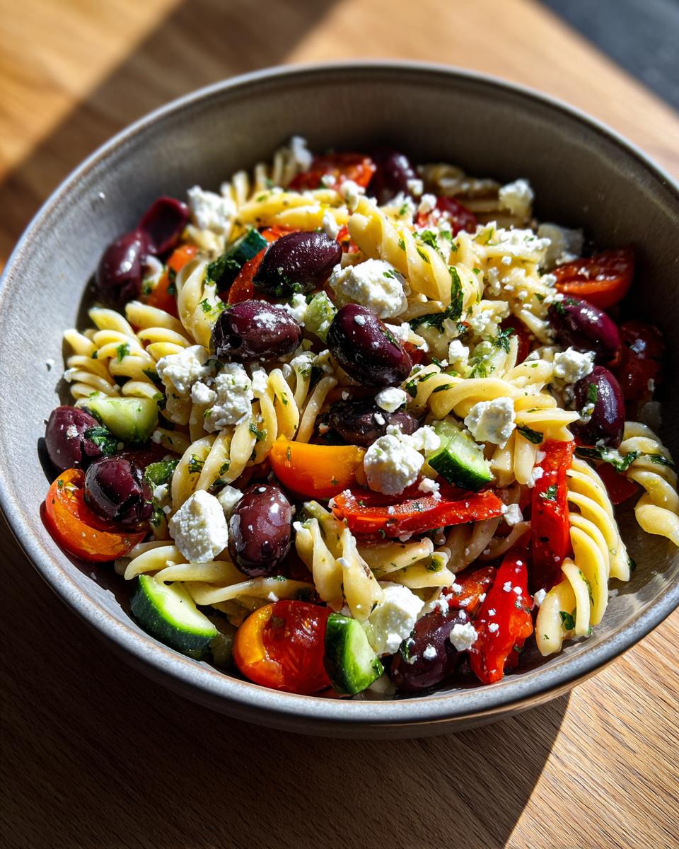 Greek pasta salad with feta and olives - Other 3
