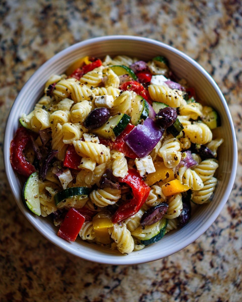 Greek pasta salad with feta and olives - Other 4