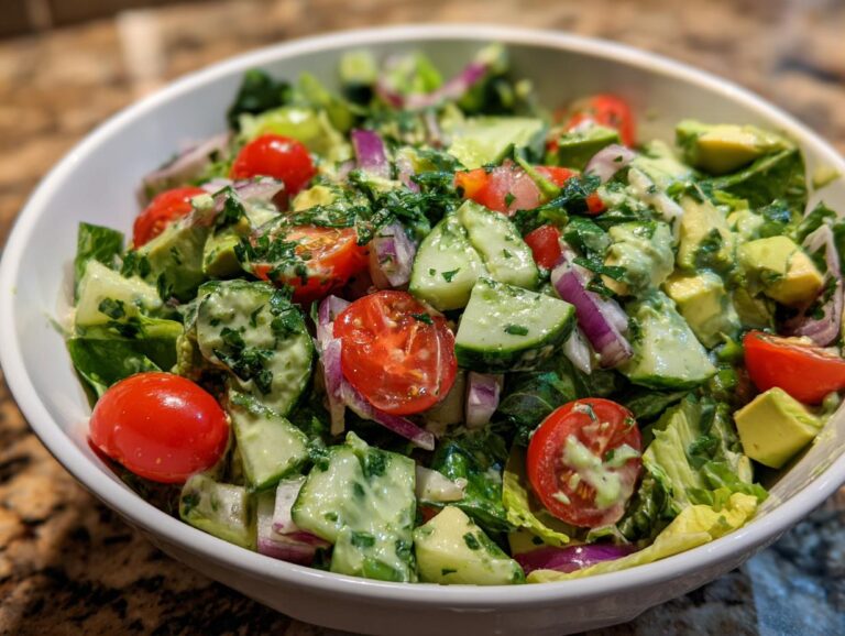 Green Goddess chopped salad - Featured