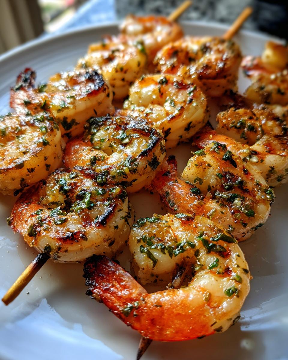 Grilled shrimp skewers with garlic and lemon - Other 2