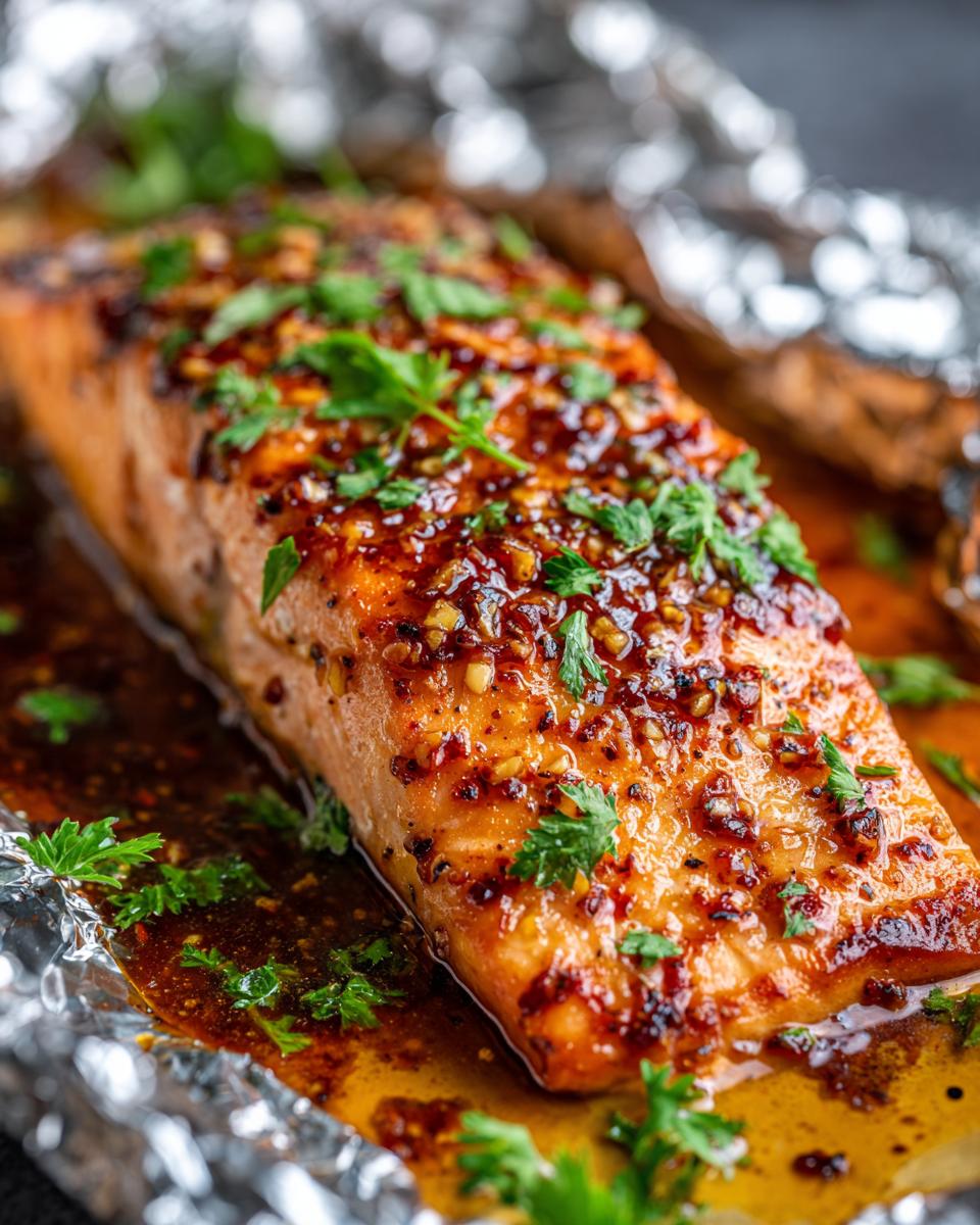Honey garlic salmon in foil - Other 1
