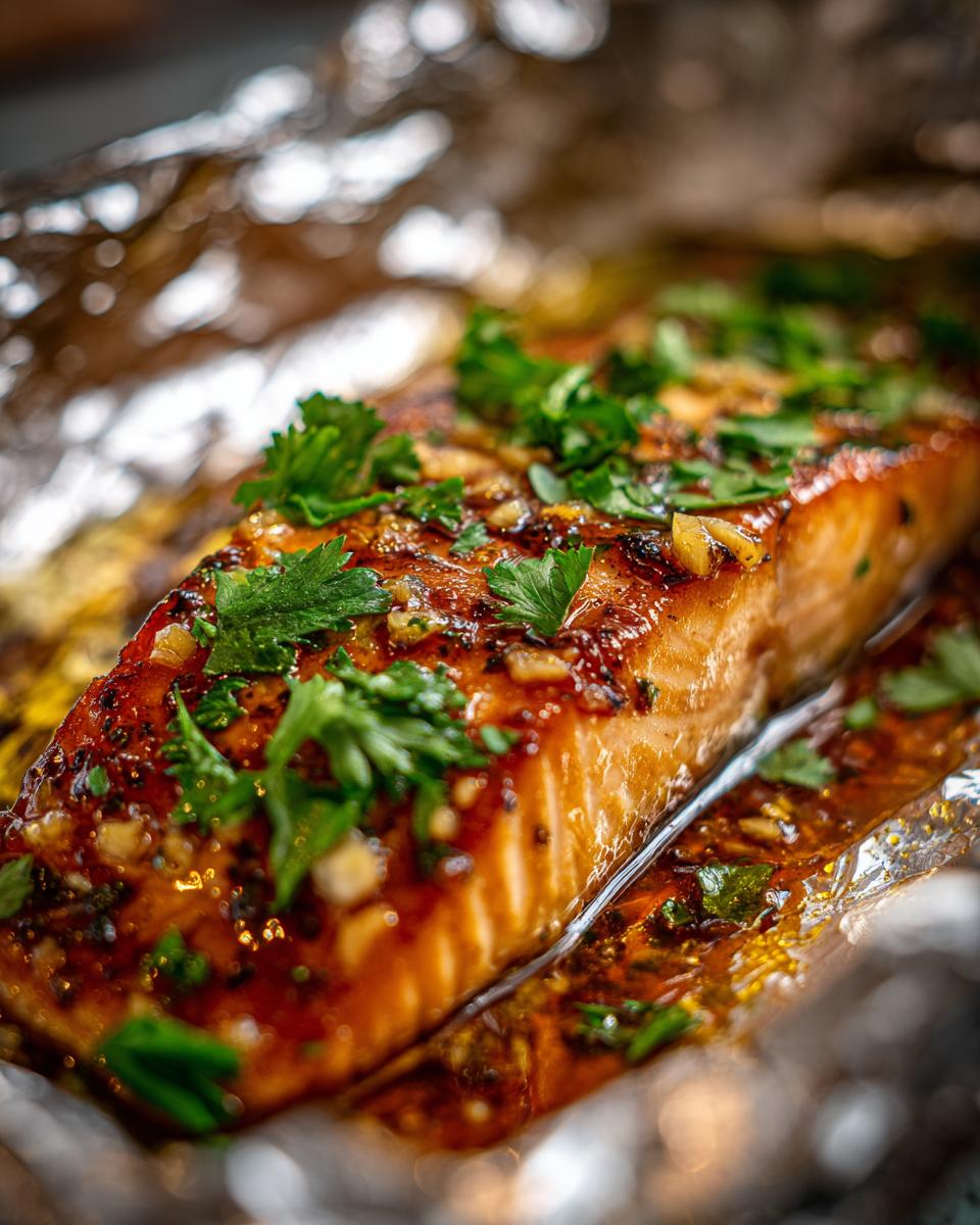 Honey garlic salmon in foil - Other 3