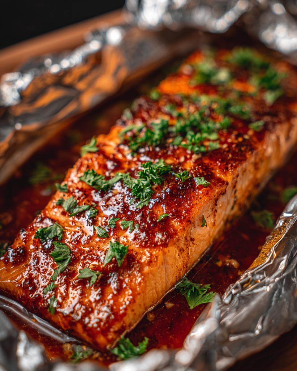 Honey garlic salmon in foil - Other 4