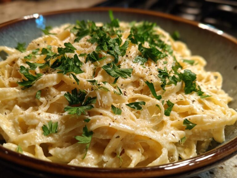 One pot garlic parmesan pasta - Featured