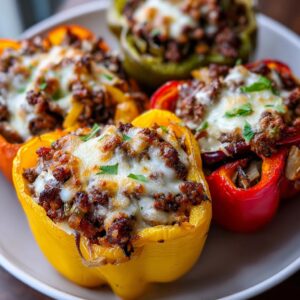 Philly cheesesteak stuffed peppers - Tasty