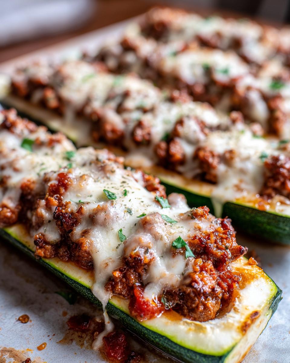 Stuffed zucchini boats with ground beef - Other 3