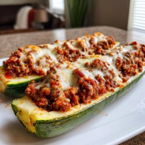 Stuffed zucchini boats with ground beef - Tasty