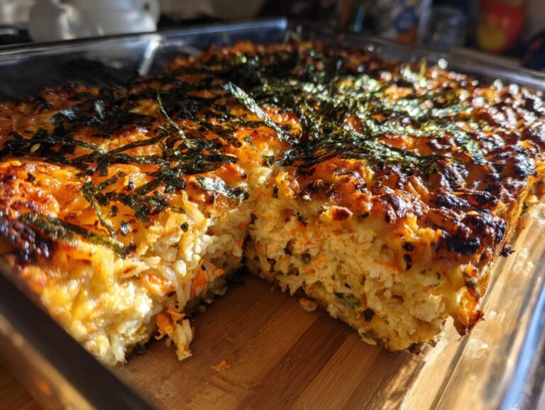 Sushi bake casserole - Featured