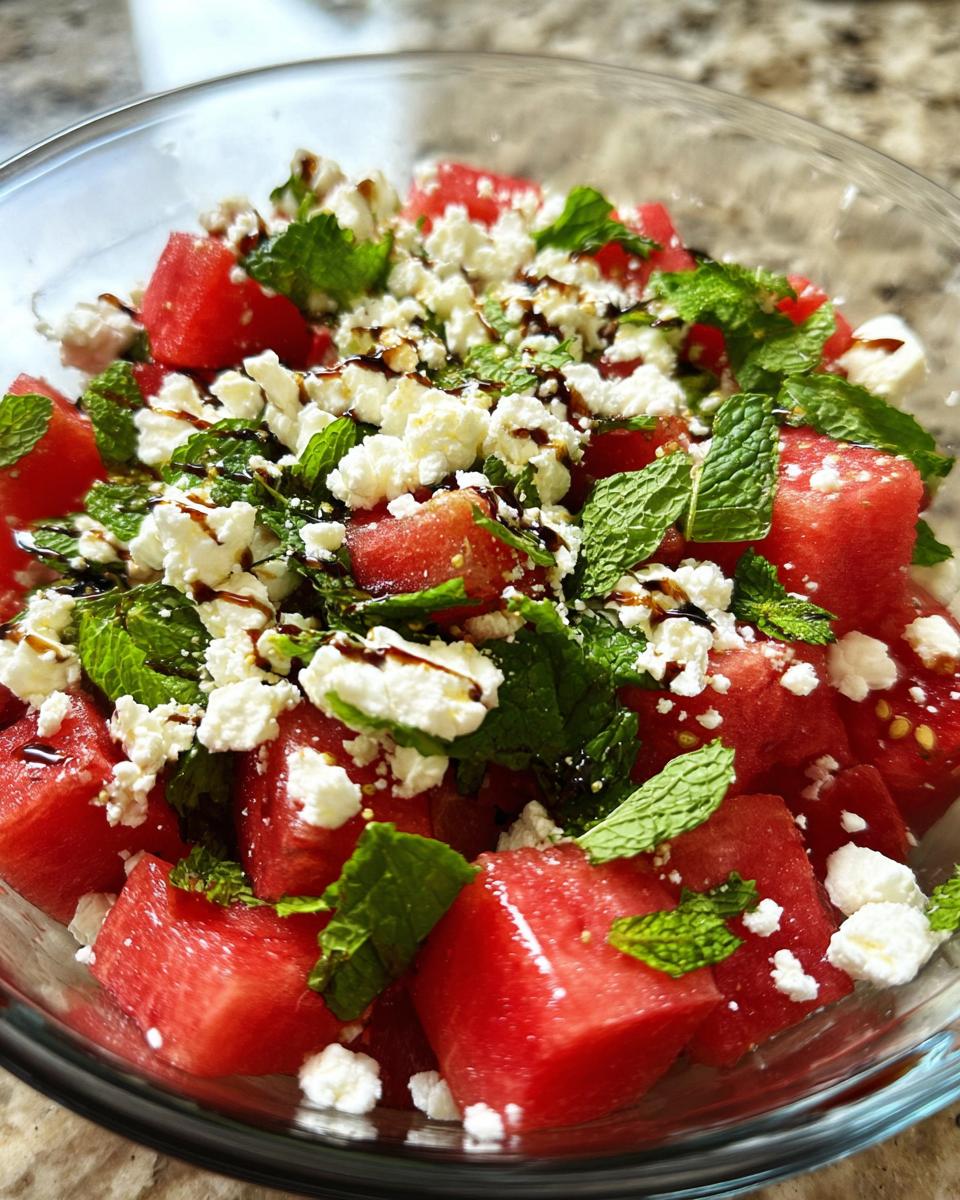 Watermelon feta mint salad - Other 3