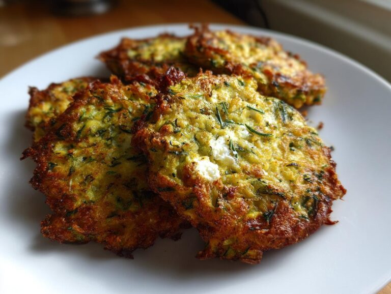 Crispy zucchini fritters with feta: 3 golden tips