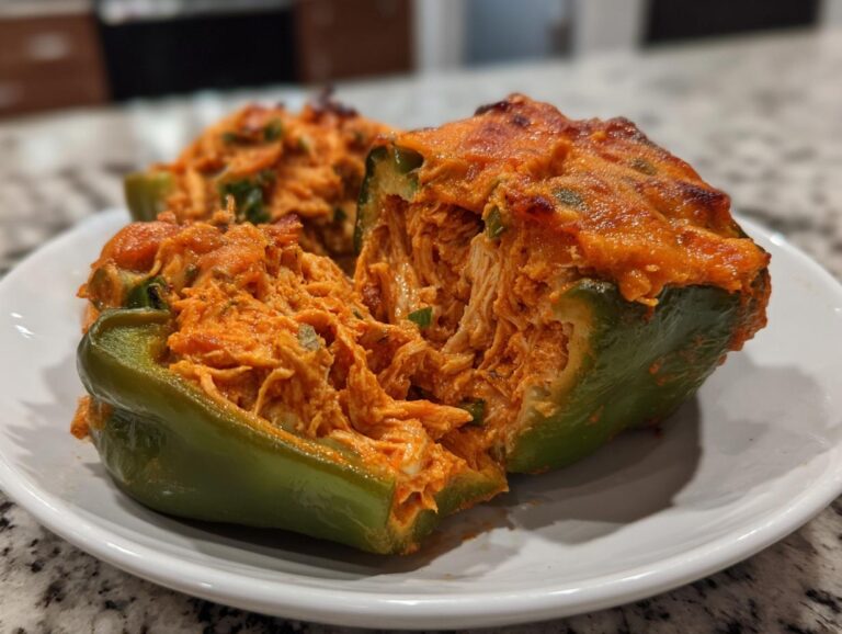 buffalo chicken stuffed peppers - Featured