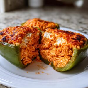 buffalo chicken stuffed peppers - Tasty