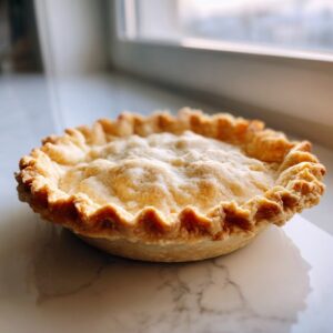 A perfectly baked, golden brown pie crust made with the amazing pie crust recipe.