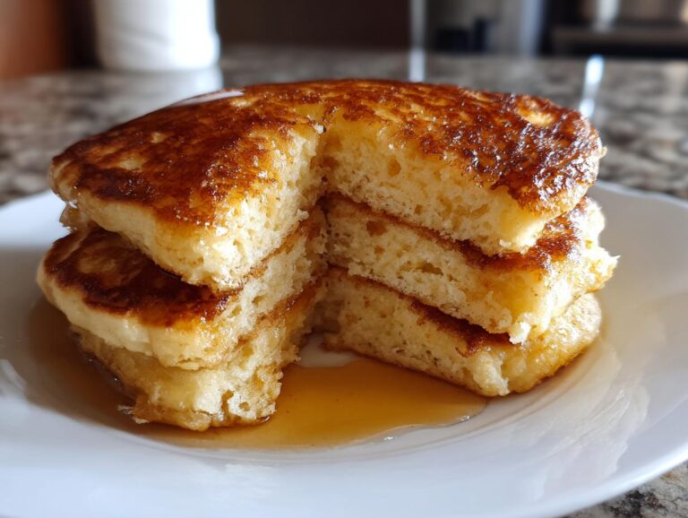 greek yogurt pancakes - Featured