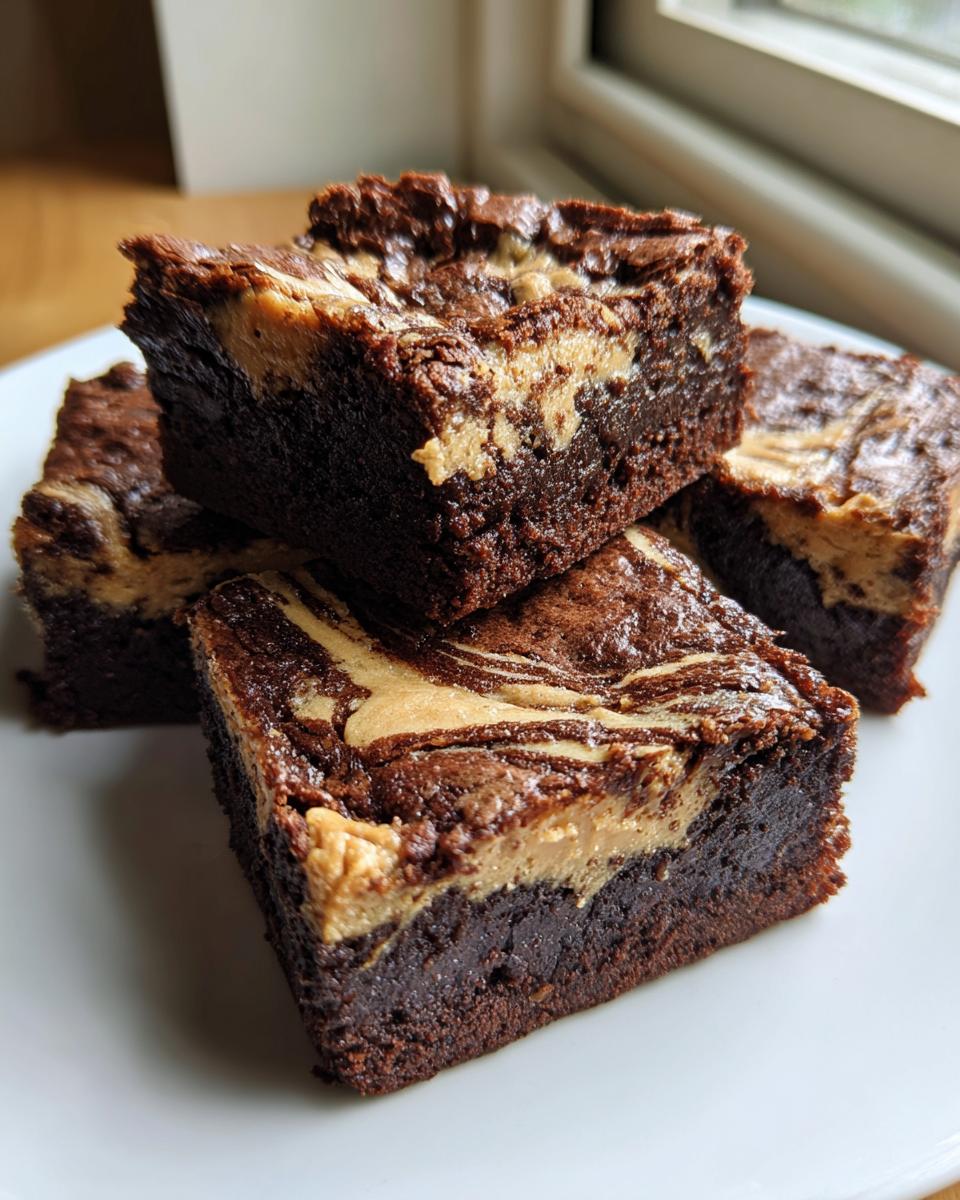 peanut butter swirl brownies - Other 4