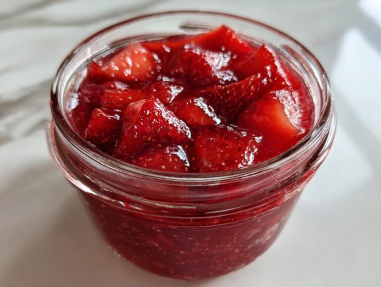 strawberry freezer jam - Featured
